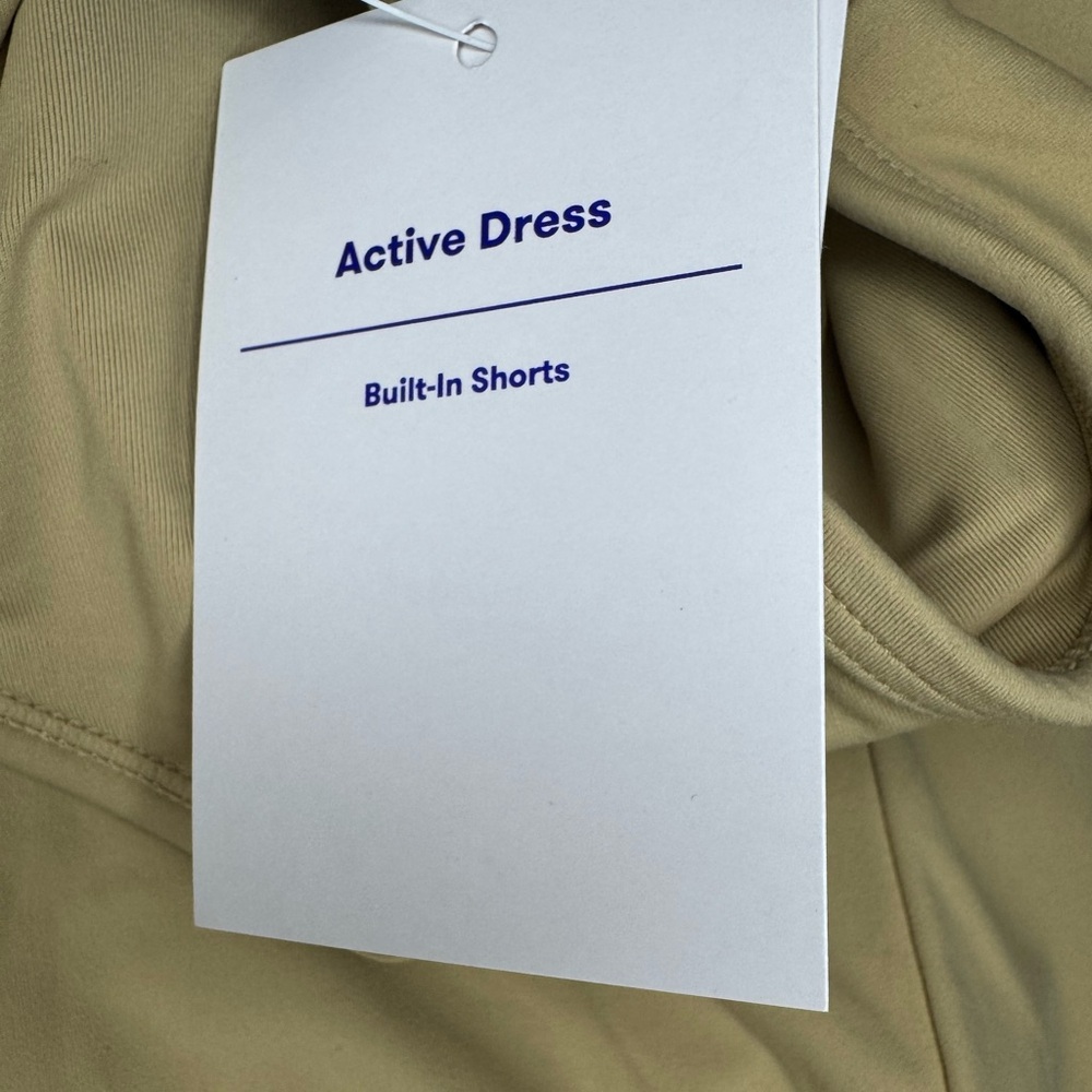 JoyLab Active Mini Dress With Built in Shorts - Tan Size Medium NWT - Picture 4 of 6